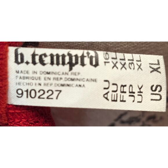 Wacoal Tempt'd XL Red Bra Lace Sheer Sexy Wireless Adjustable Unlined NEW - Picture 7 of 8